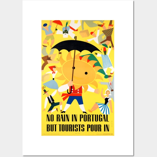 Vintage Travel Poster Portugal Wall Art by vintagetreasure